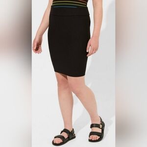 Torrid Black Stretch Pencil Skirt Size XXL